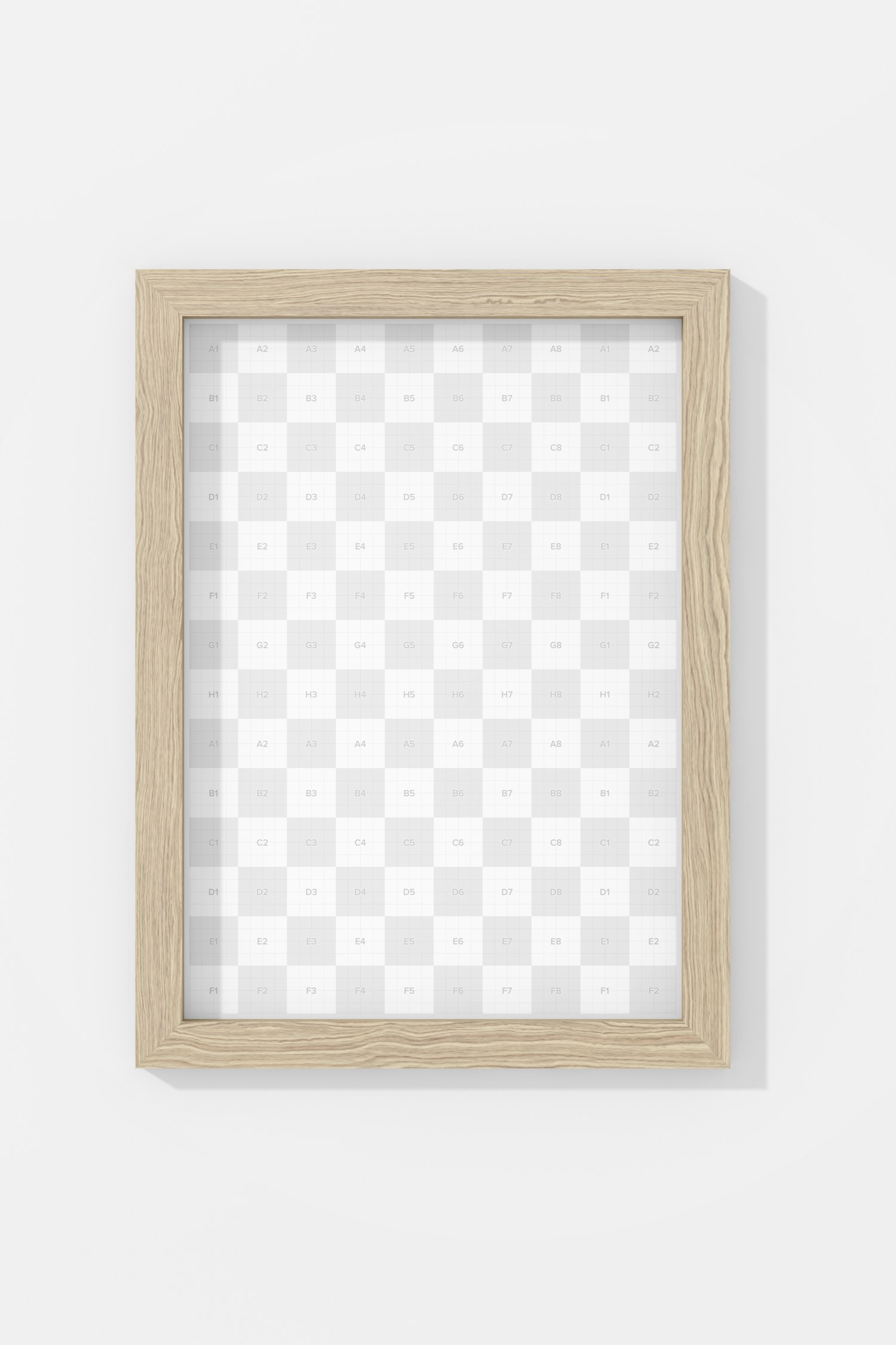 A4 Nordic Frame Mockup, Front View