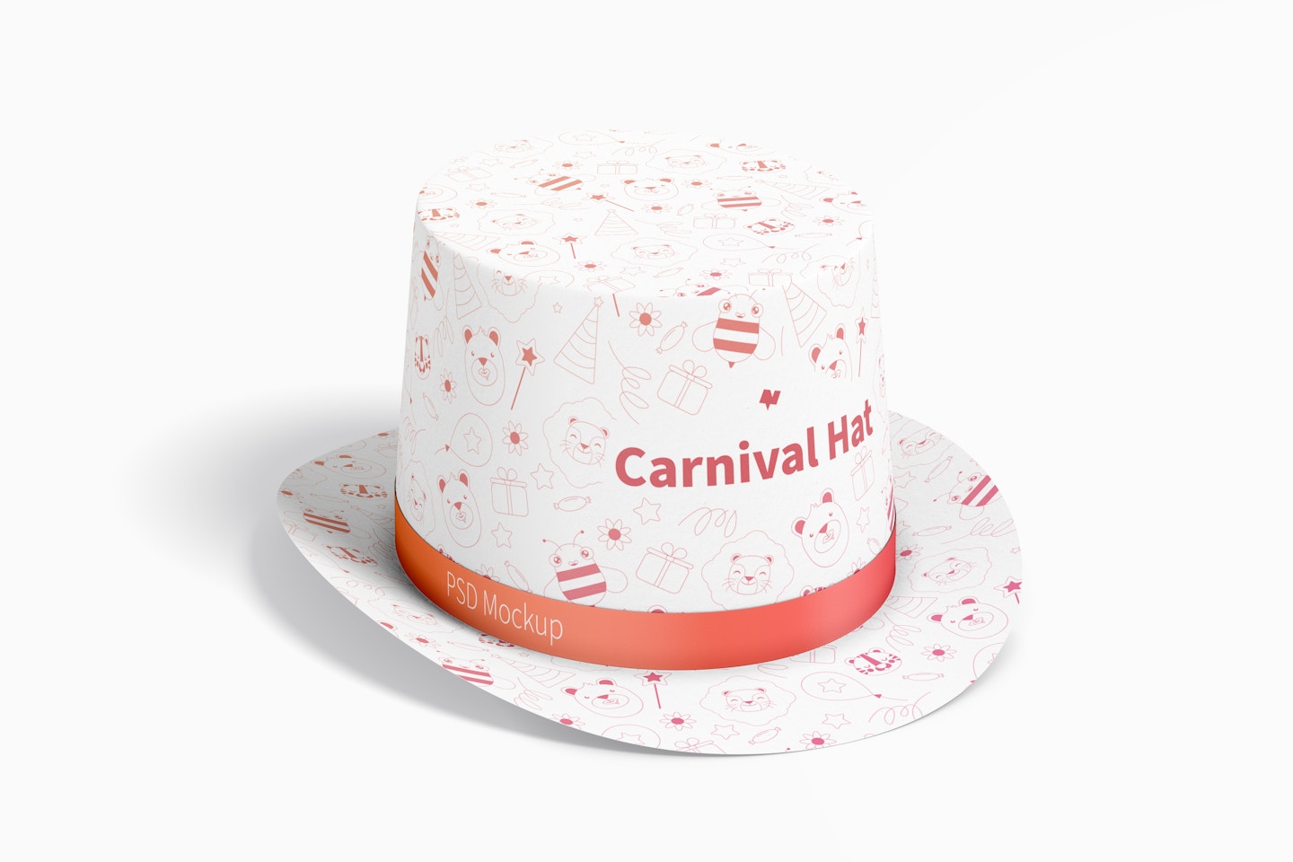 Carnival Hat Mockup, Perspective