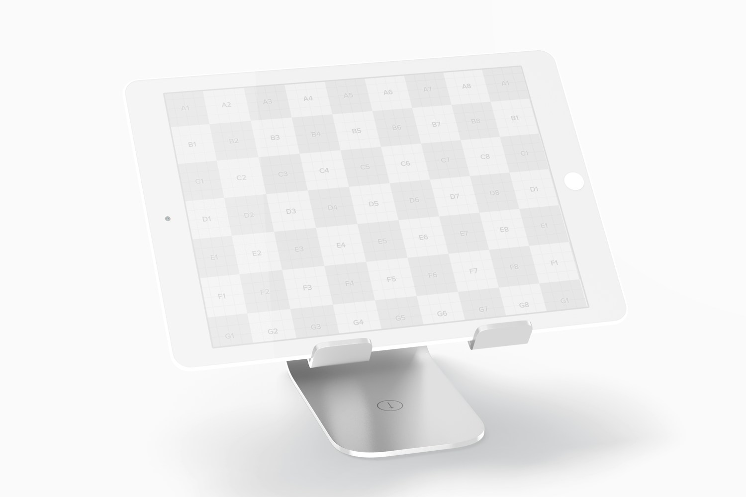 Tablet Stand Holder Mockup, Perspective View