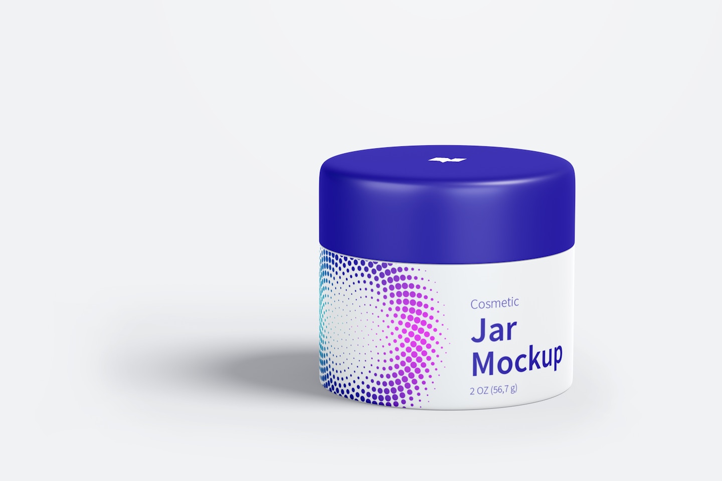 Cosmetic Jar Mockup, Front View 02