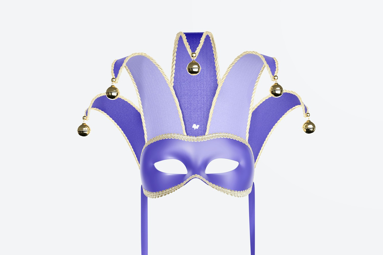 Jester Half-Face Mask Mockup Jester Half-Face Mask Mockup