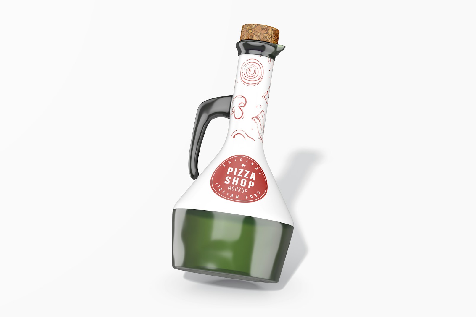 500 ml Olive Oil Bottle Mockup