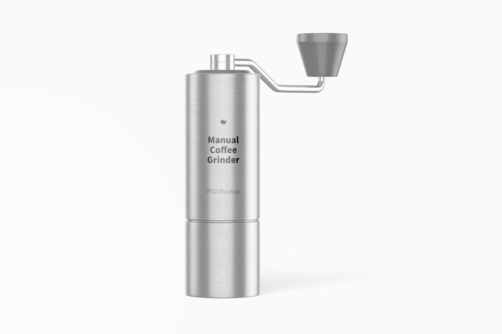 Manual Coffee Grinder Mockup, Front View
