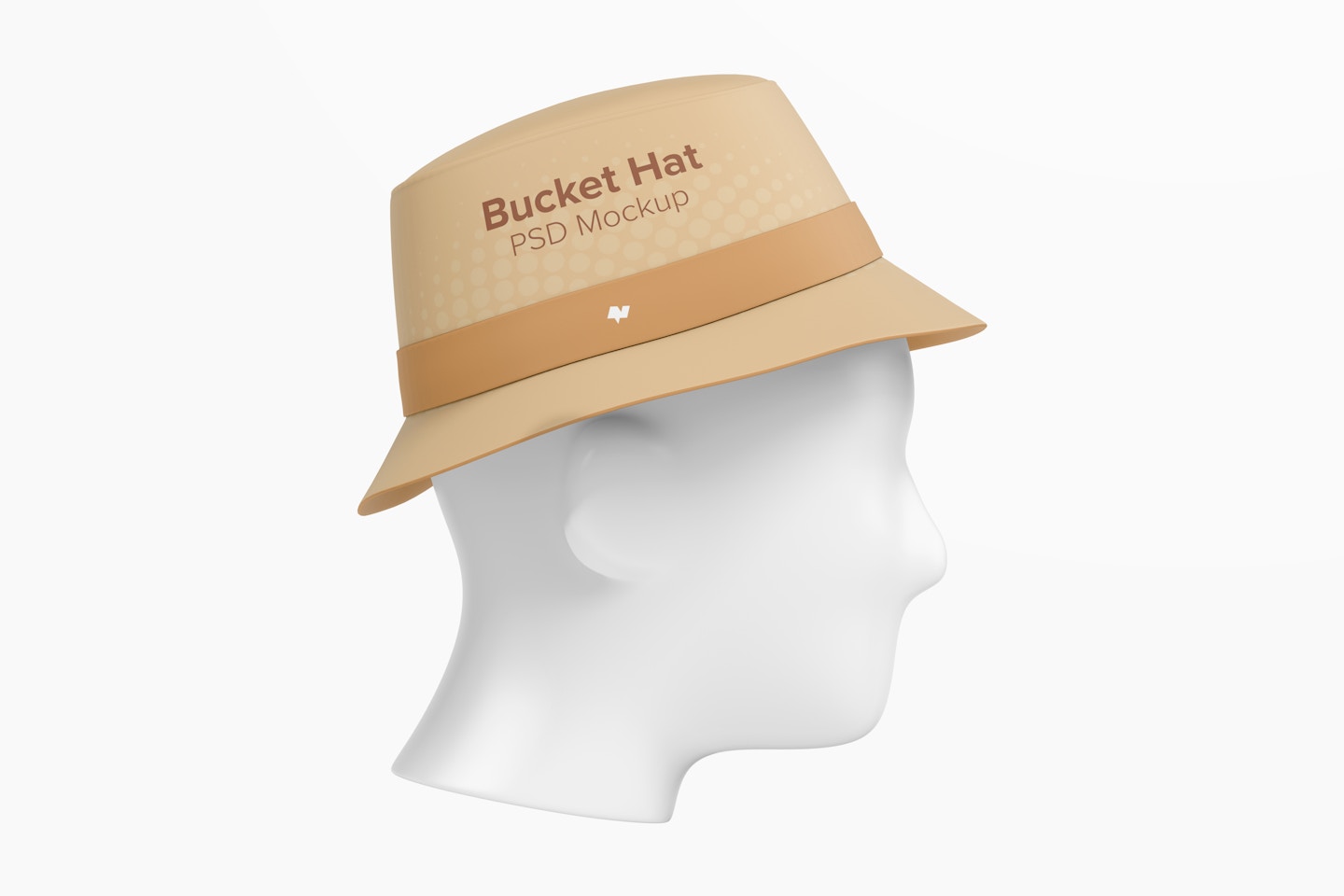 Bucket Hat Mockup, Left View