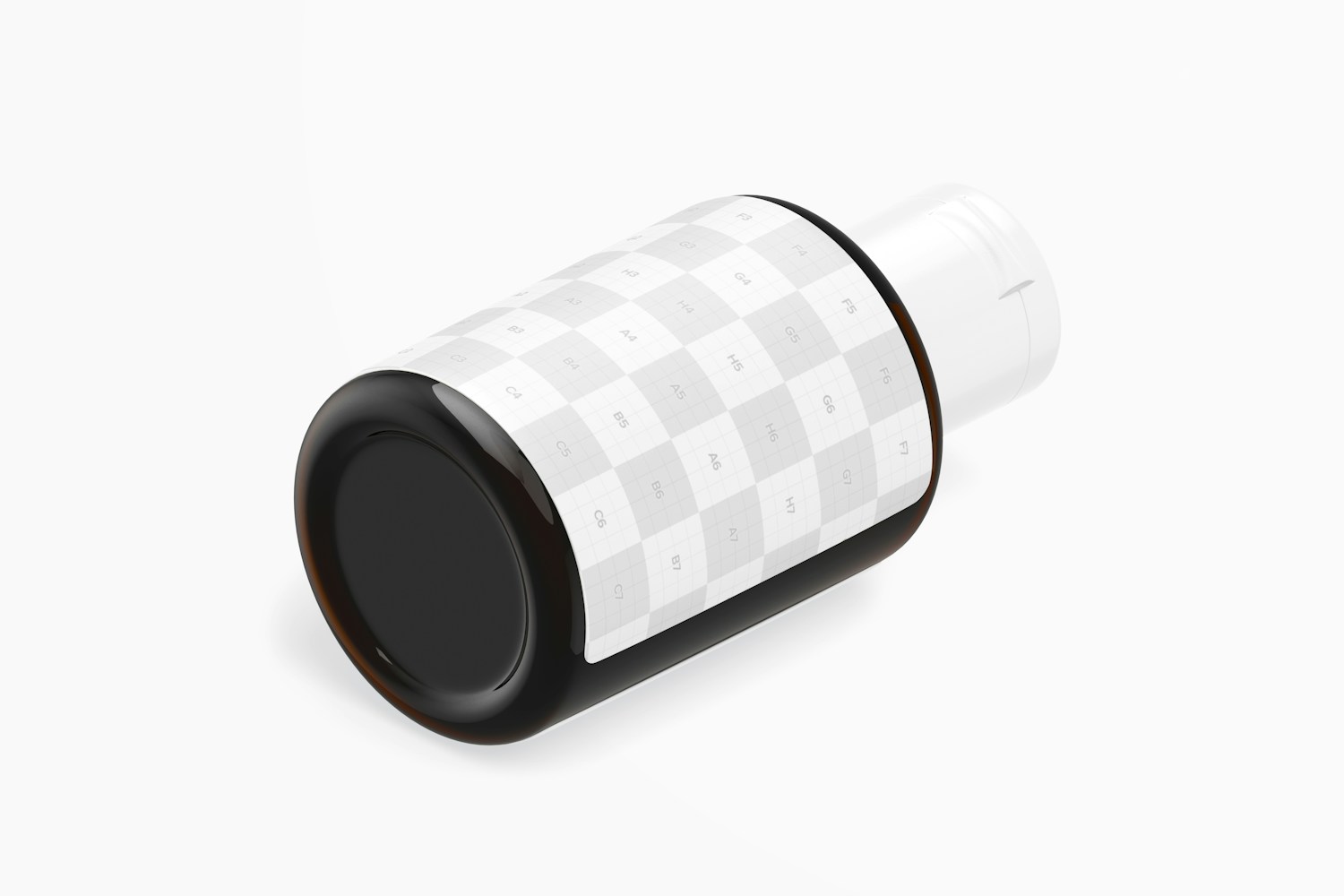 Portable Hand Sanitizing Gel with Label Mockup, Isometric Left View Portable Hand Sanitizing Gel with Label Mockup, Isometric Left View