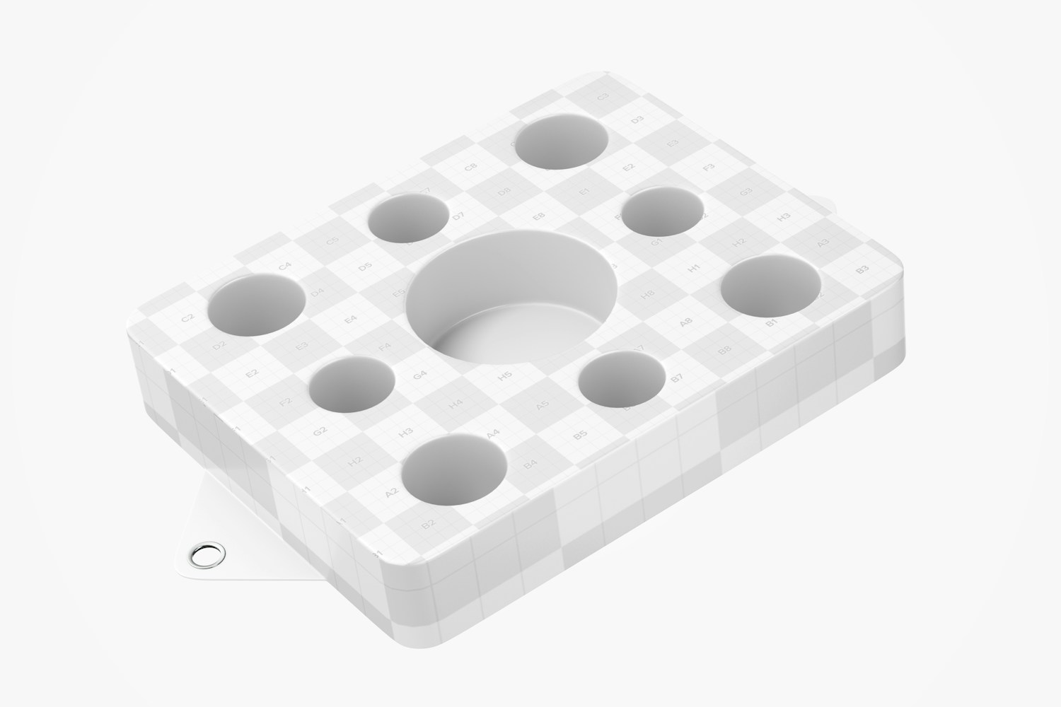 Pool Floating Drink Tray Mockup, Top View