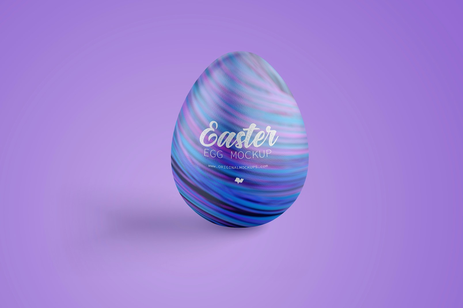 Easter Egg Mockup, Front View