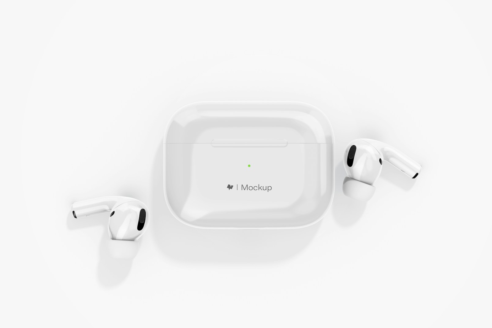 Clay AirPods Pro Mockup, Top View