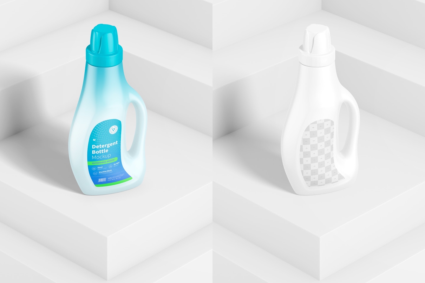 Maqueta de Botella para Detergente de 35 oz