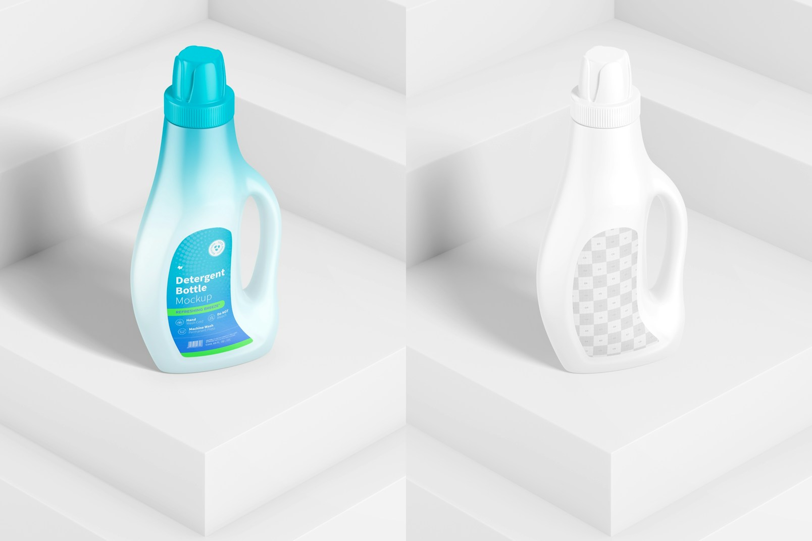 Maqueta de Botella para Detergente de 35 oz