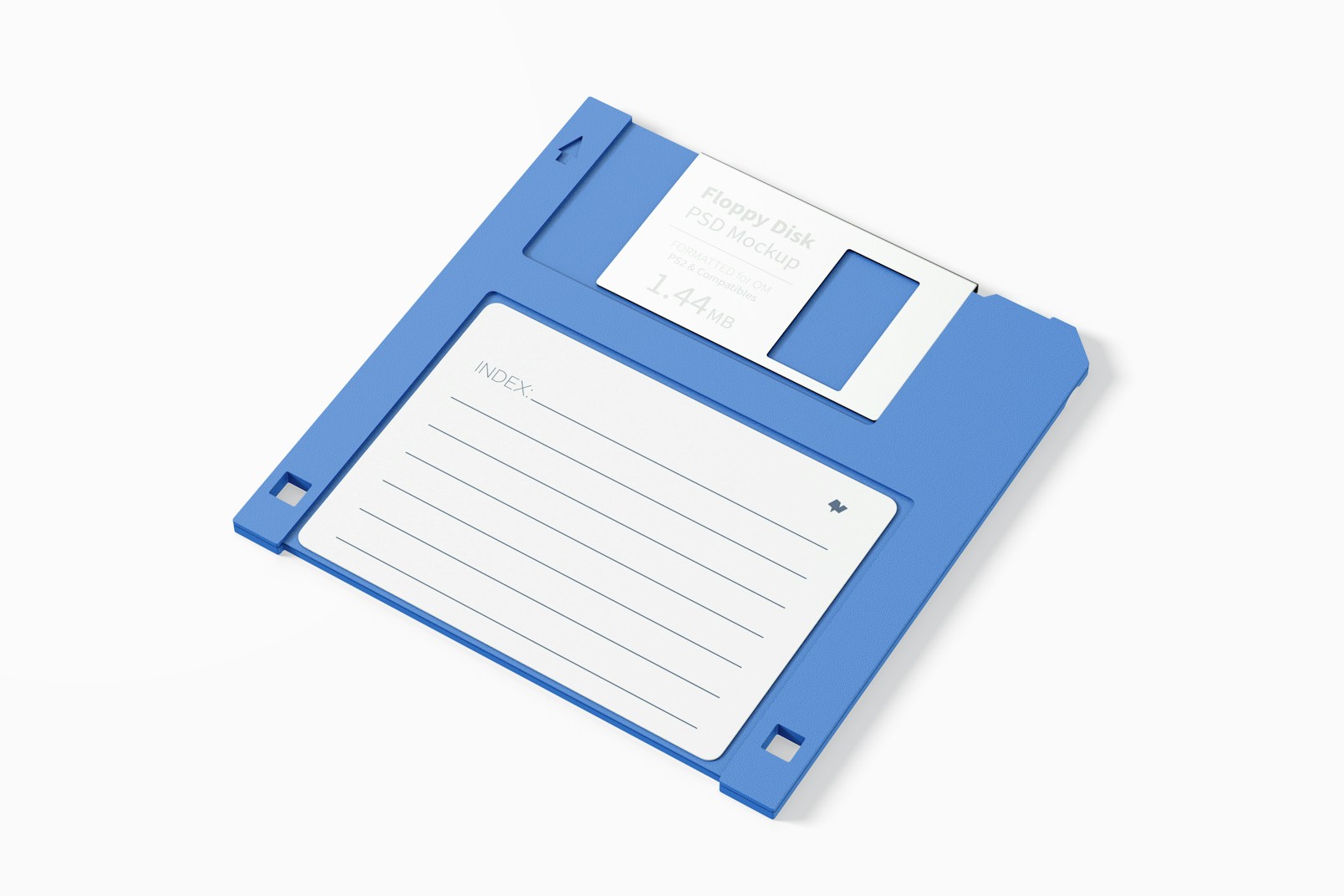 Floppy Disk Mockup, Perspective