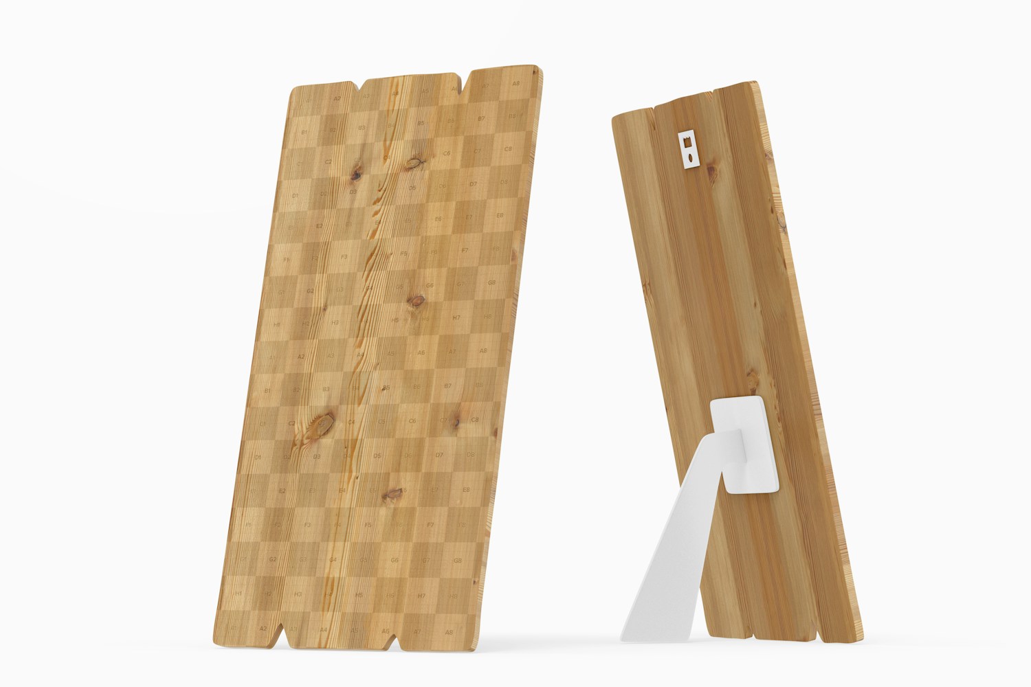 Wooden Home Decor Signs Mockup, Front and Back View Wooden Home Decor Signs Mockup, Front and Back View