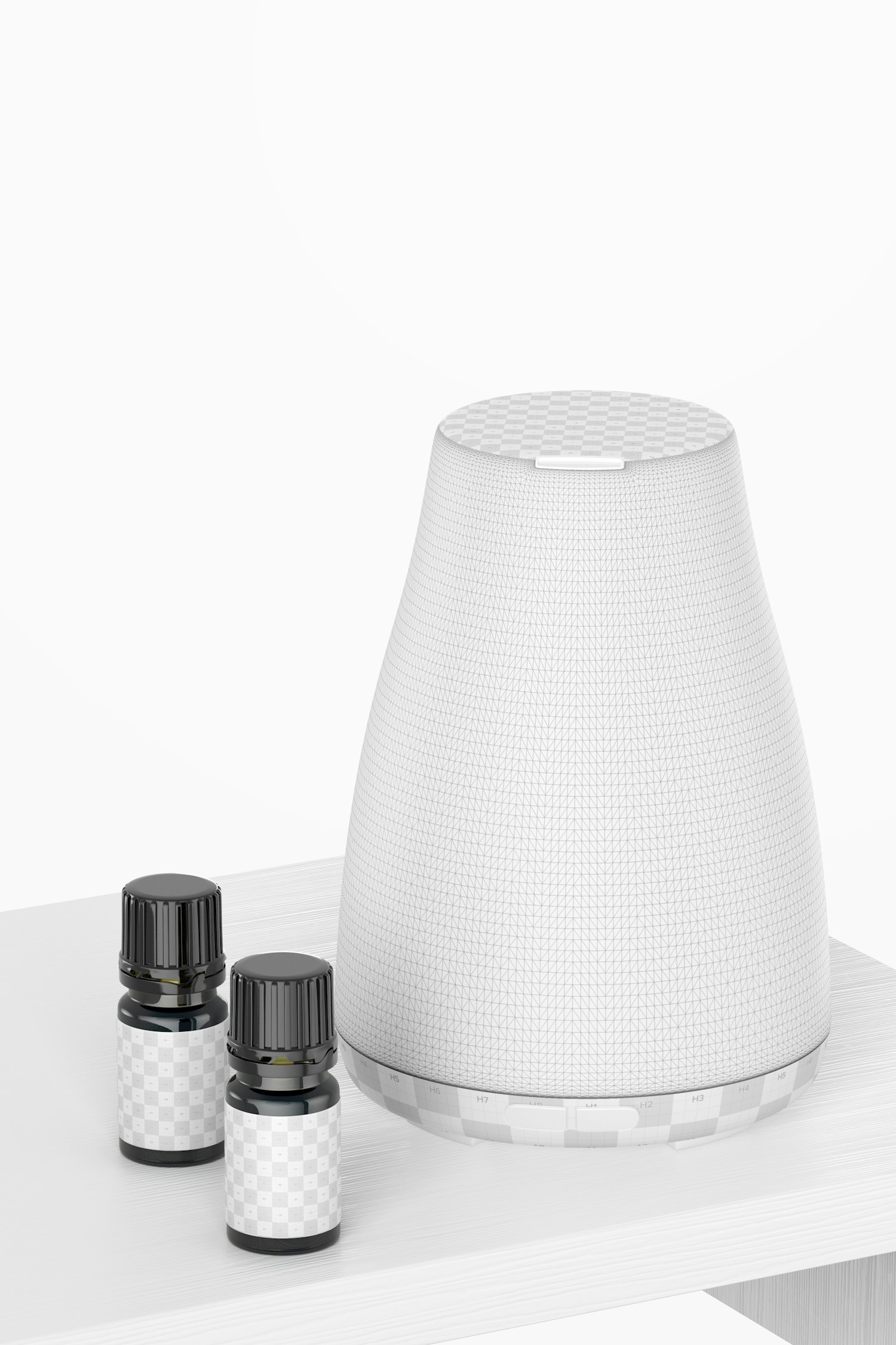 Mist Humidifier Mockup, Perspective