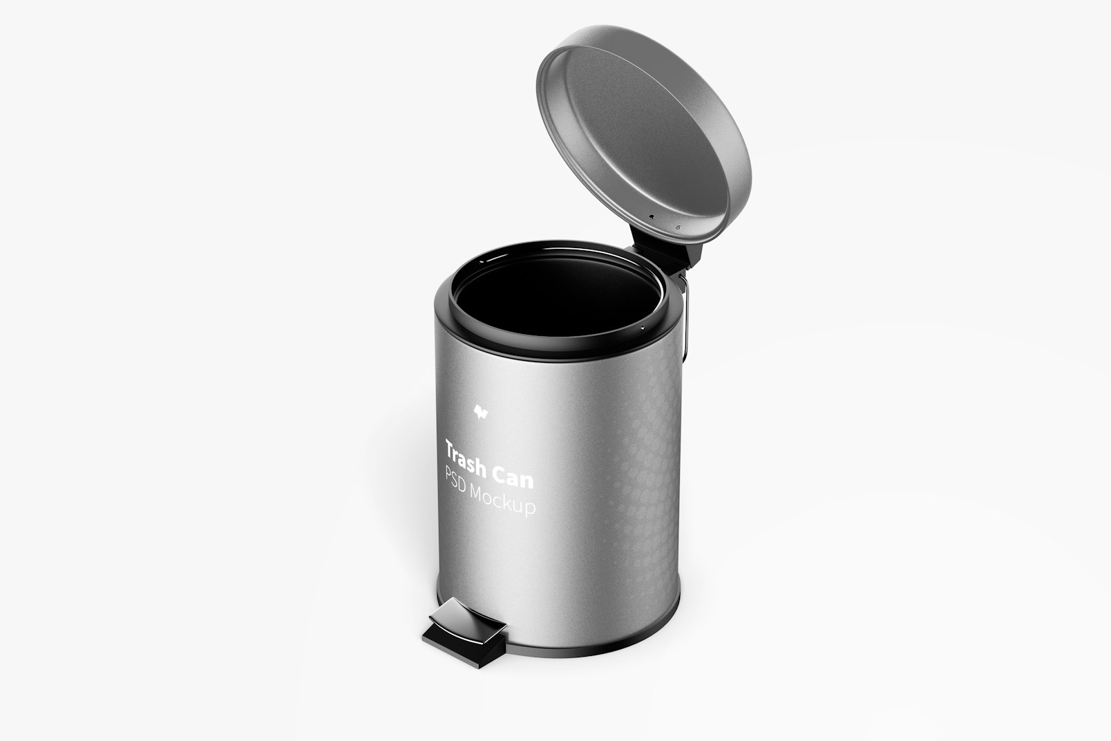 Trash Can With Foot Pedal Mockup