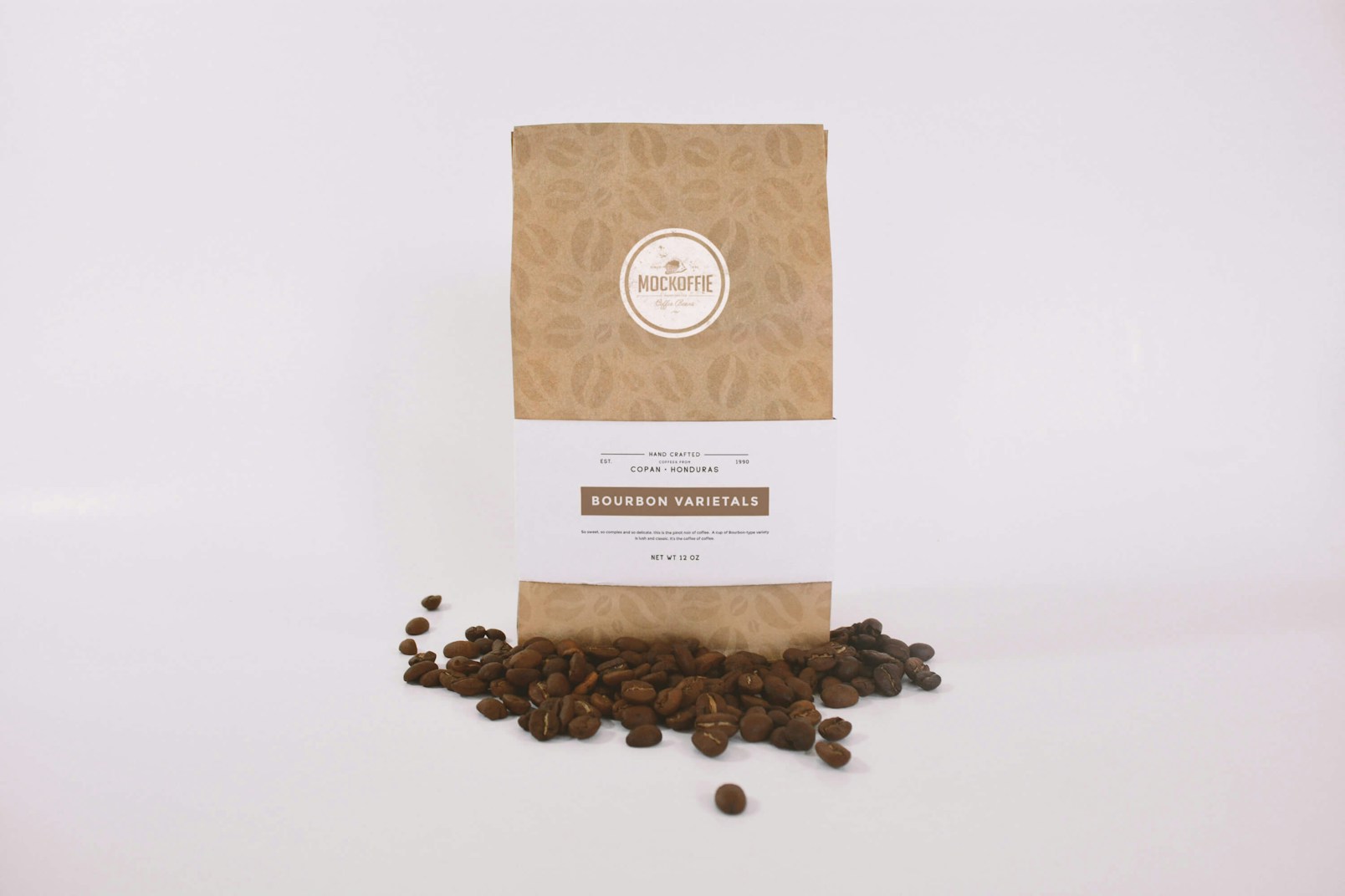 Coffee Bag Mockup Front View