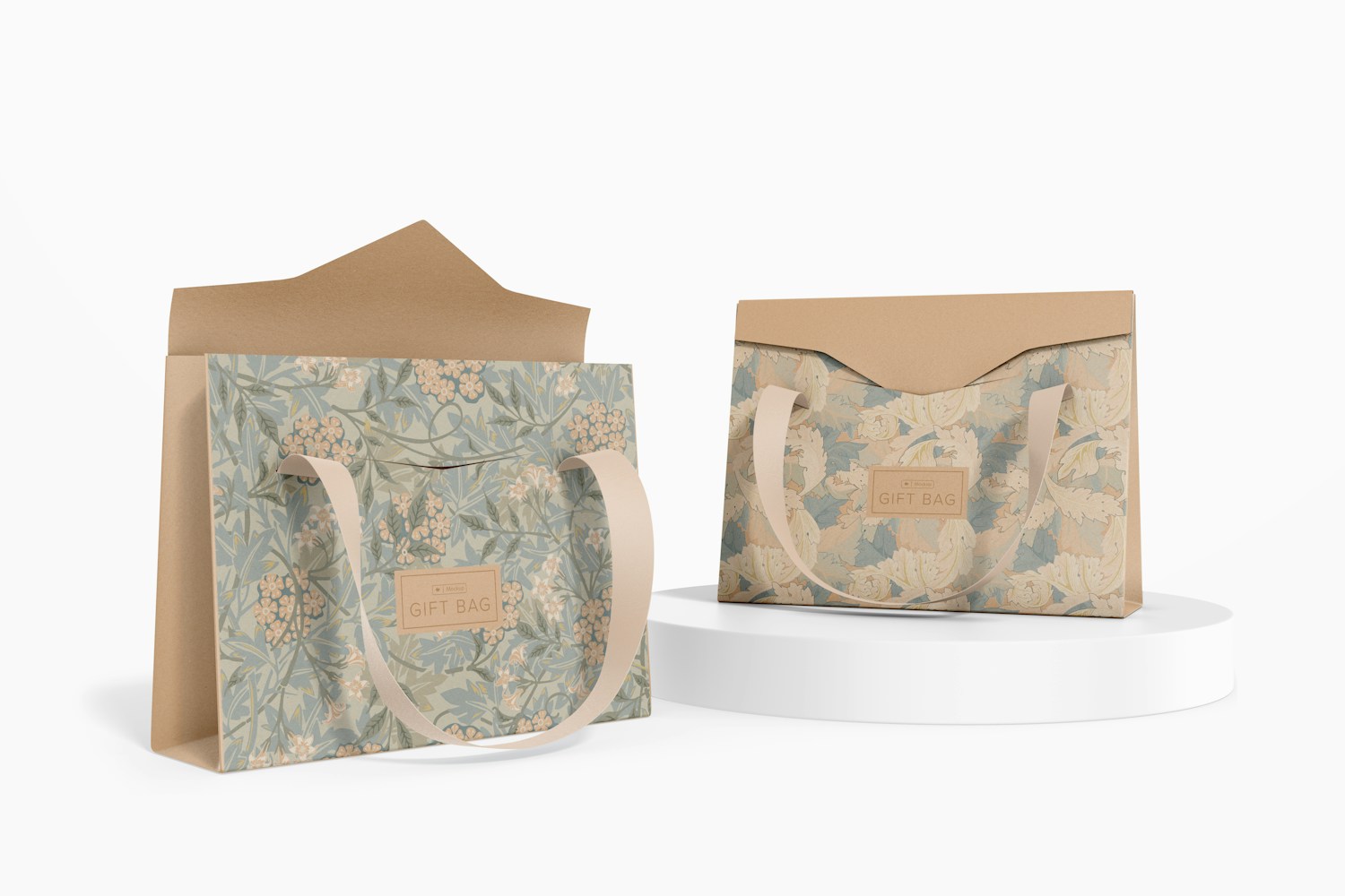 Gift Bags with Flap Mockup