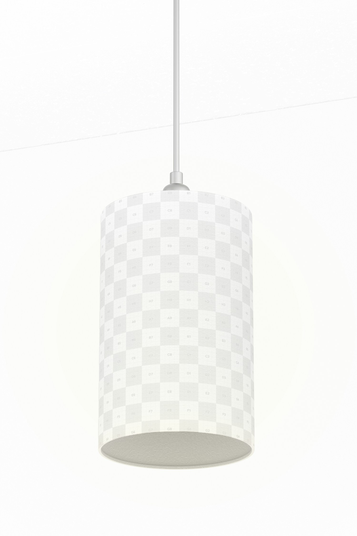 Cylinder Pendant Lamp Mockup 02