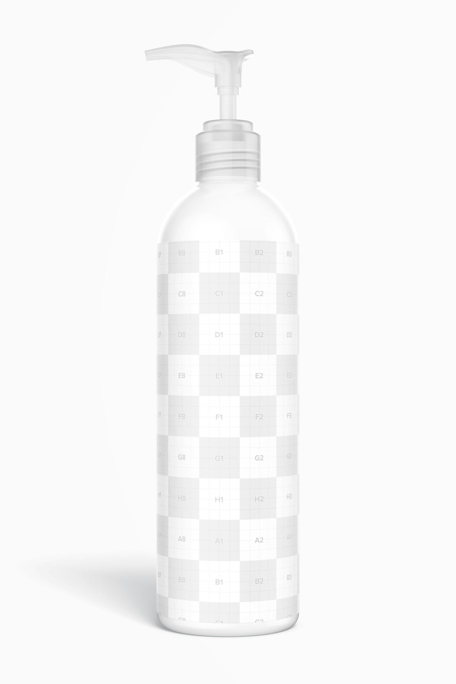 12 oz Pump Rounded Bottle Mockup 12 oz Pump Rounded Bottle Mockup