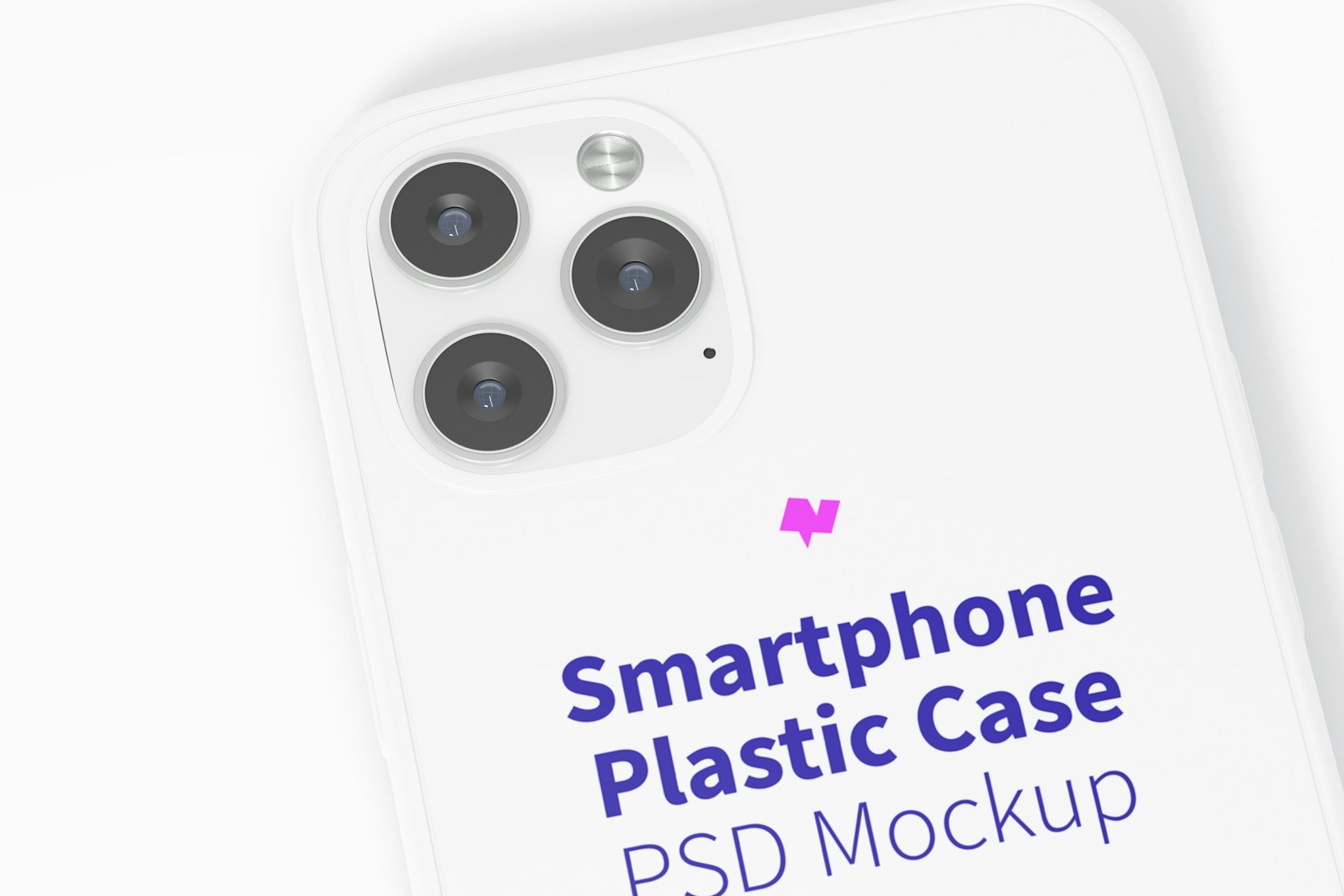 iPhone 12 Plastic Case Mockup, Close Up