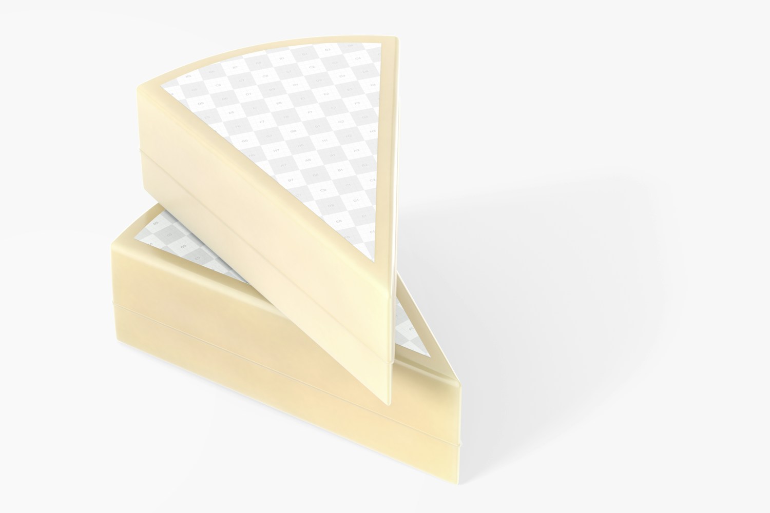 Triangle Cheese Mockup, Stacked