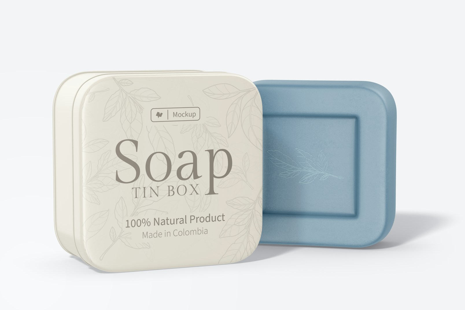 Soap Tin Box Mockup