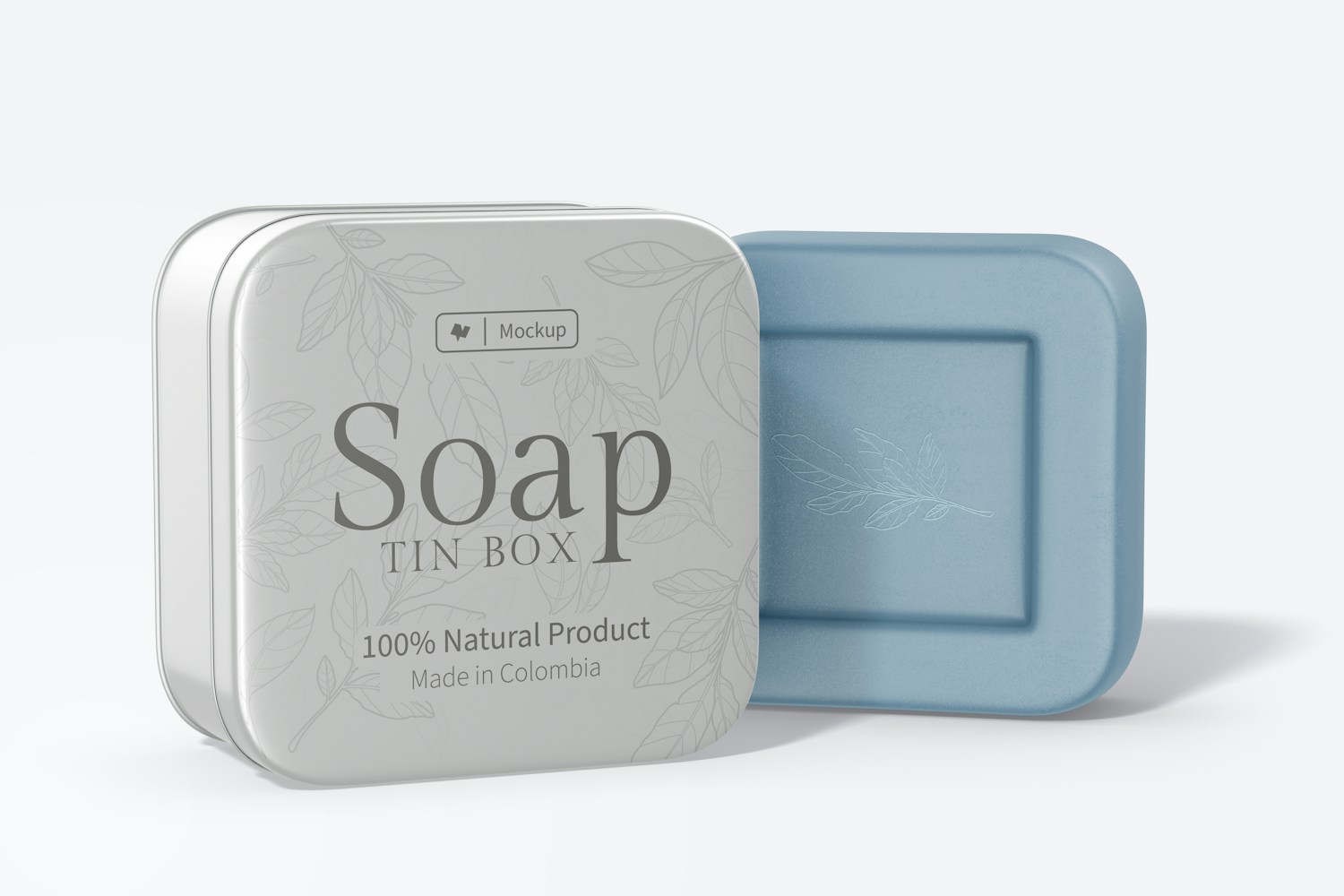 Soap Tin Box Mockup