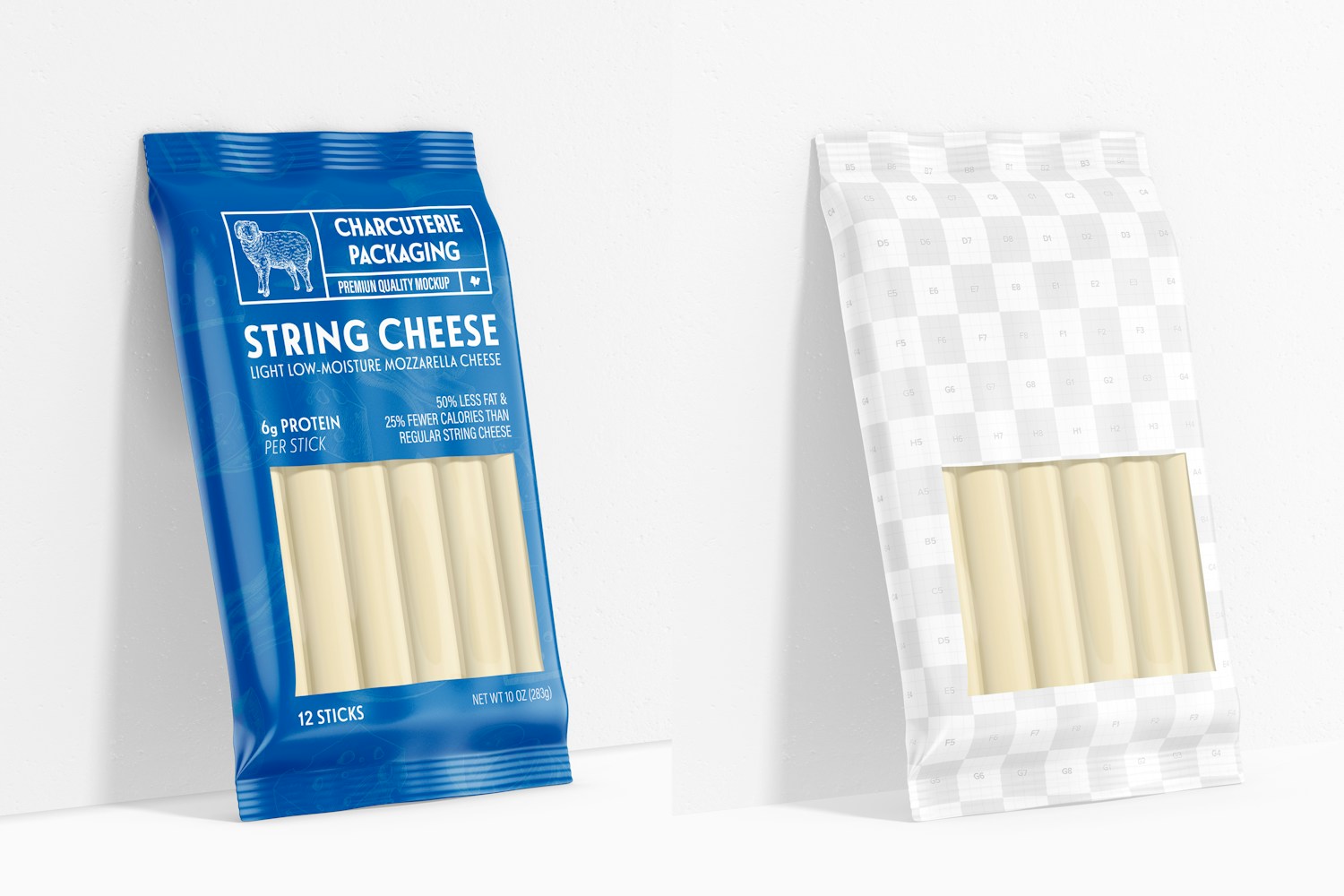 String Cheese Packaging Mockup