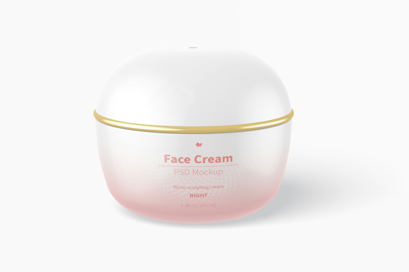 Face Cream Mockup, Front View