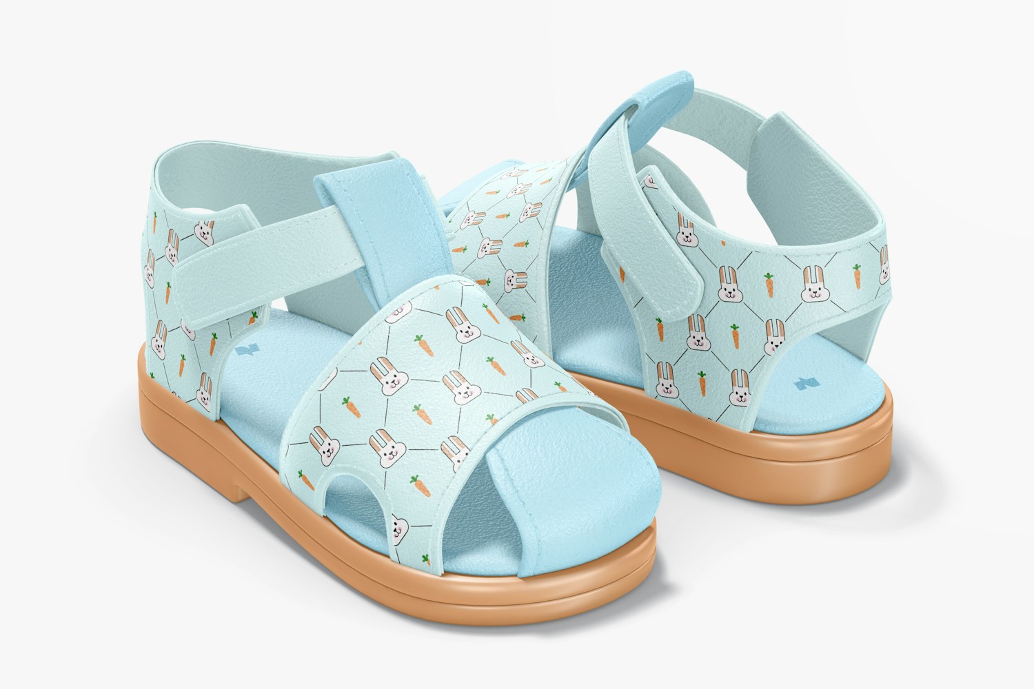 Baby Shoes Mockup, Perspective