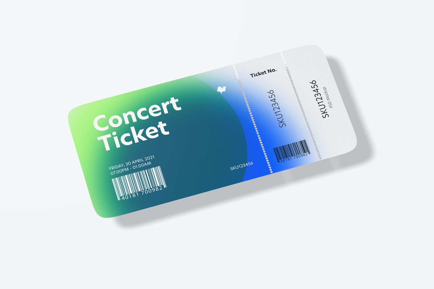 Concert Ticket Mockup