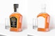 Whiskey Bottle Mockup, Right View