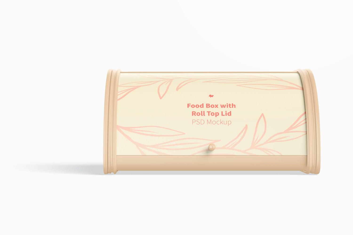 Food Box with Roll Top Lid Mockup