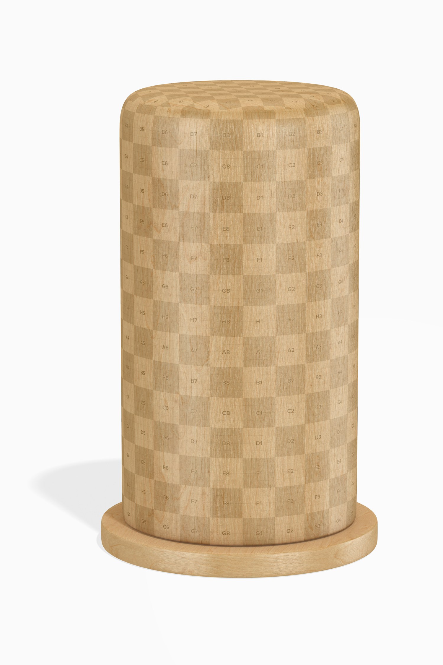 Wooden Toothpick Dispenser Mockup, Front View
