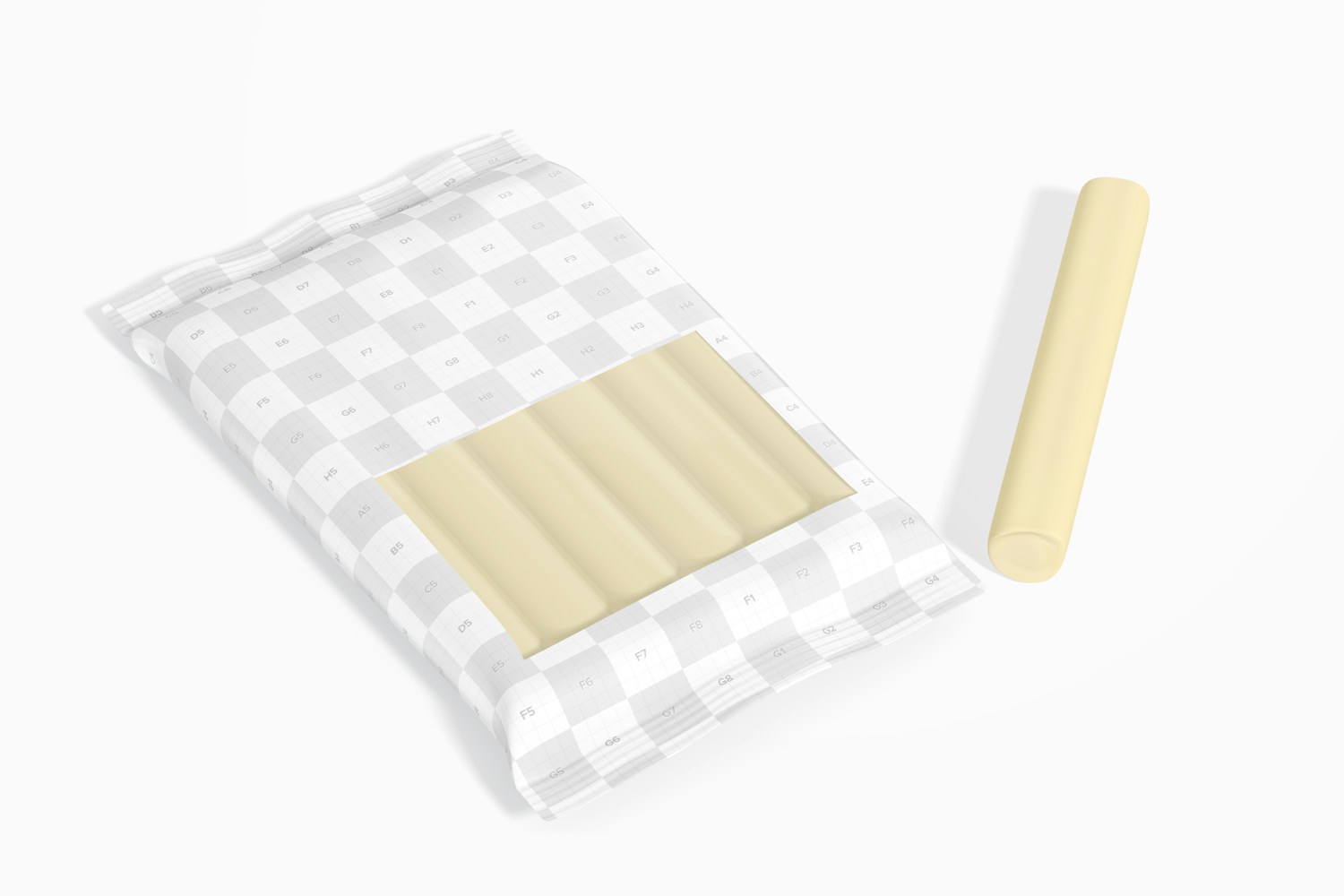 String Cheese Packaging Mockup, Perspective