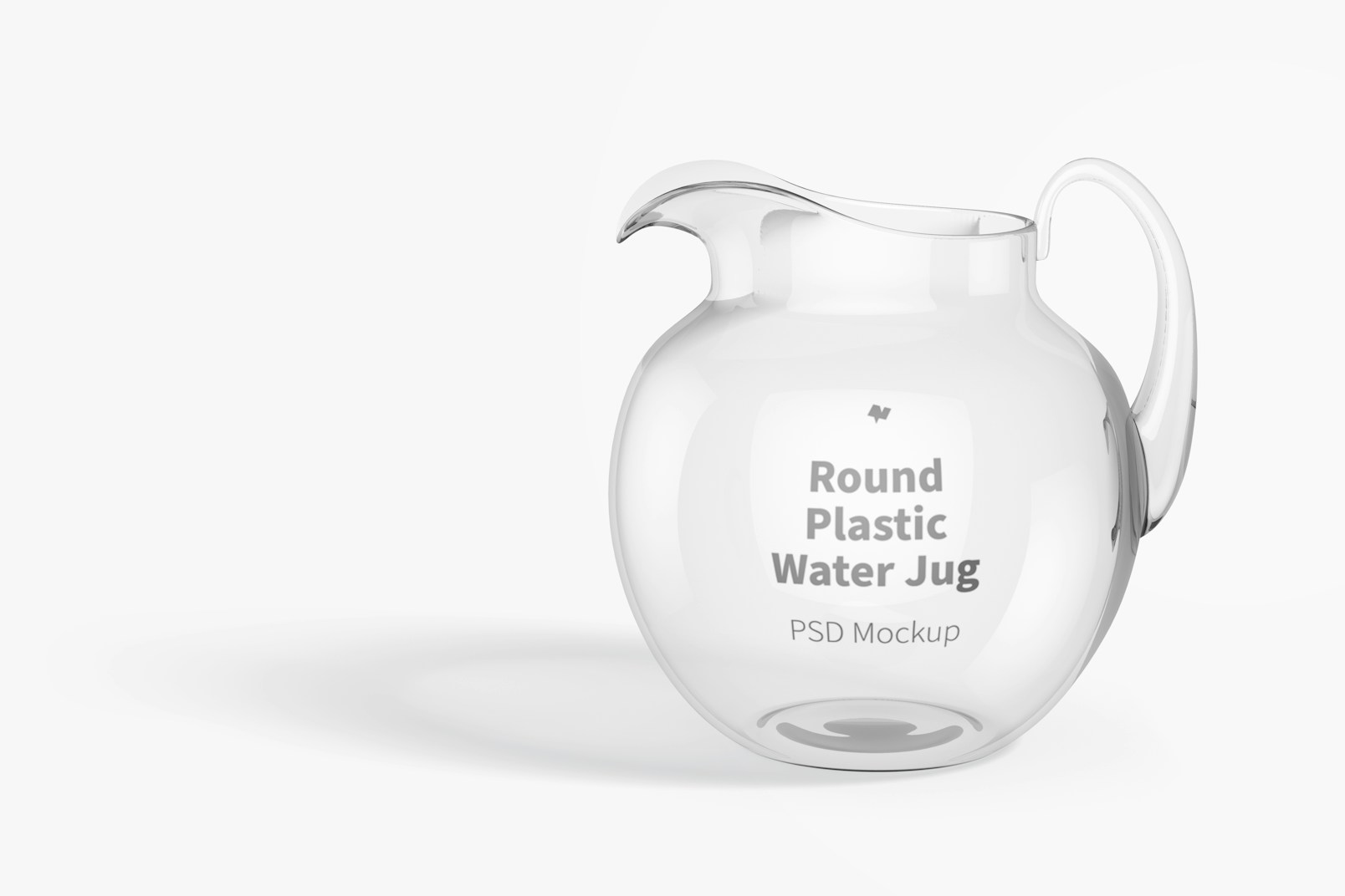 Round Plastic Water Jug Mockup