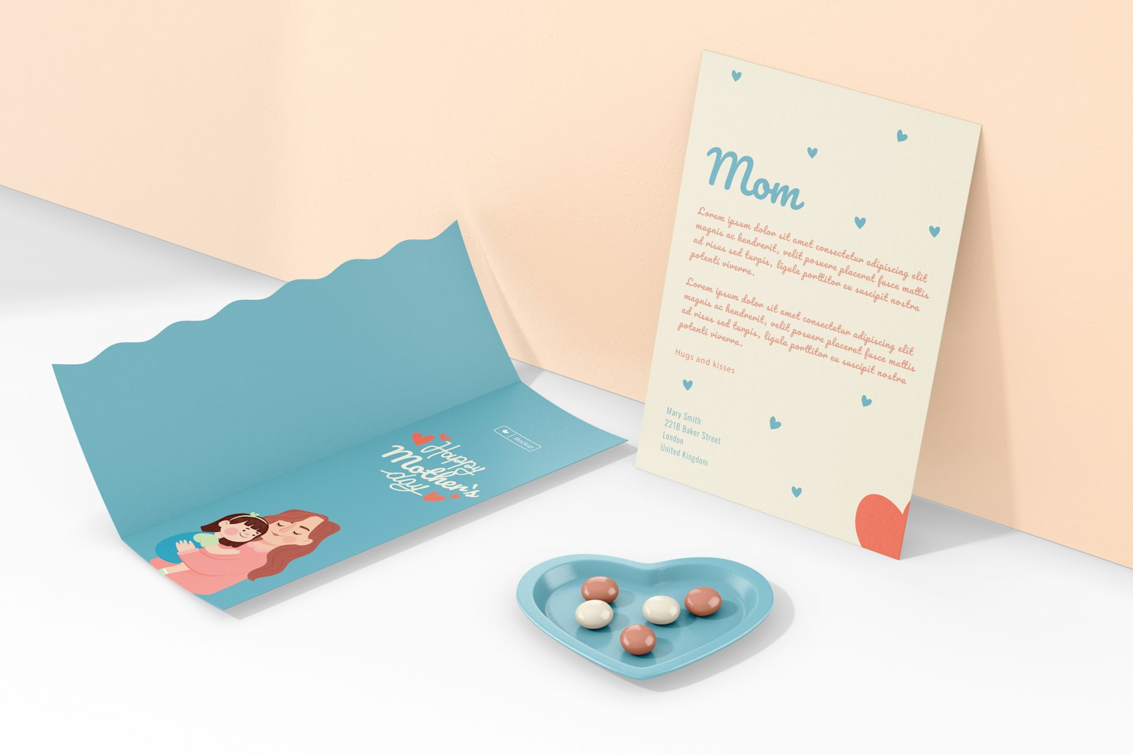 Mother’s Day Greeting Cards Mockup