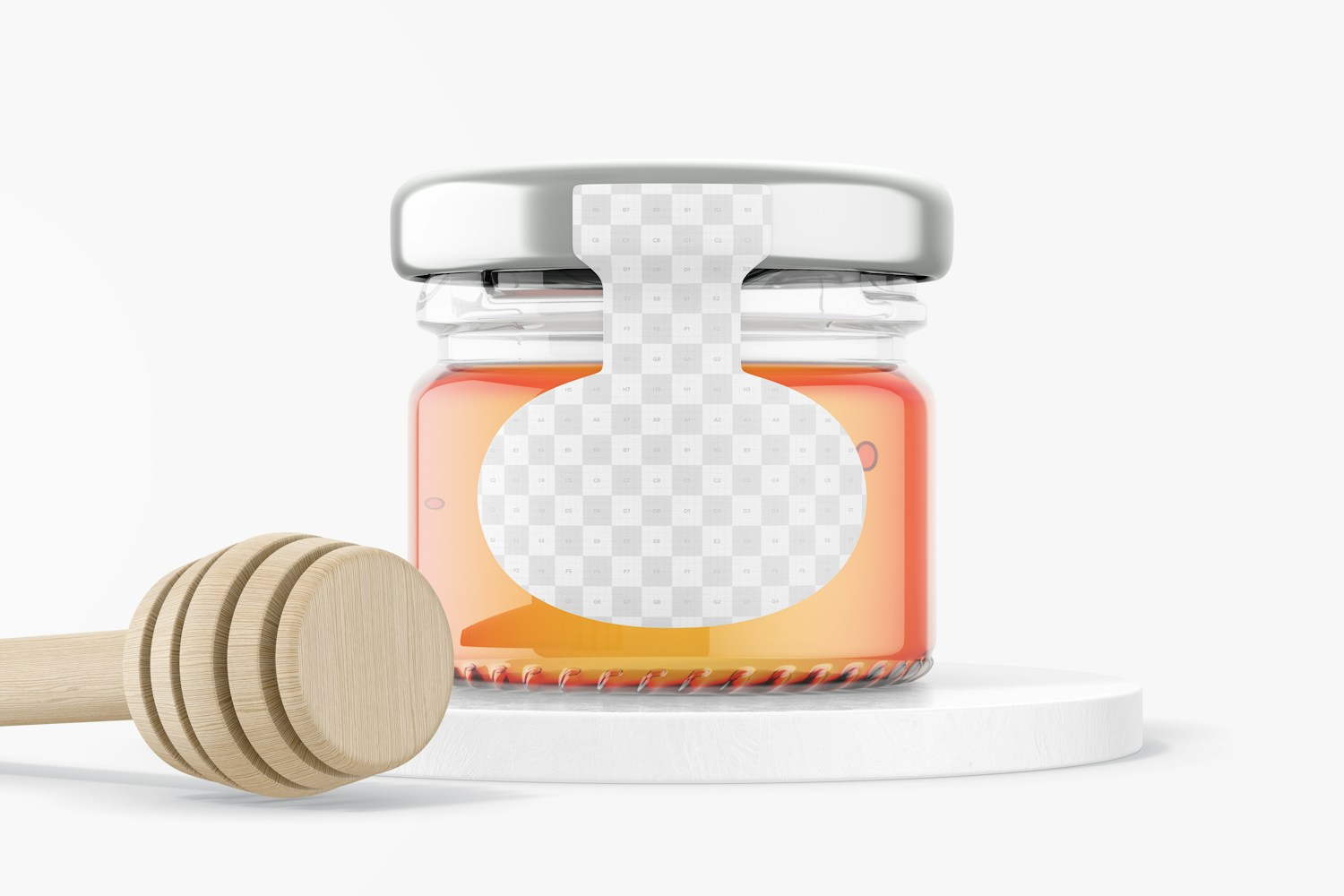 Clear Honey Jar Mockup