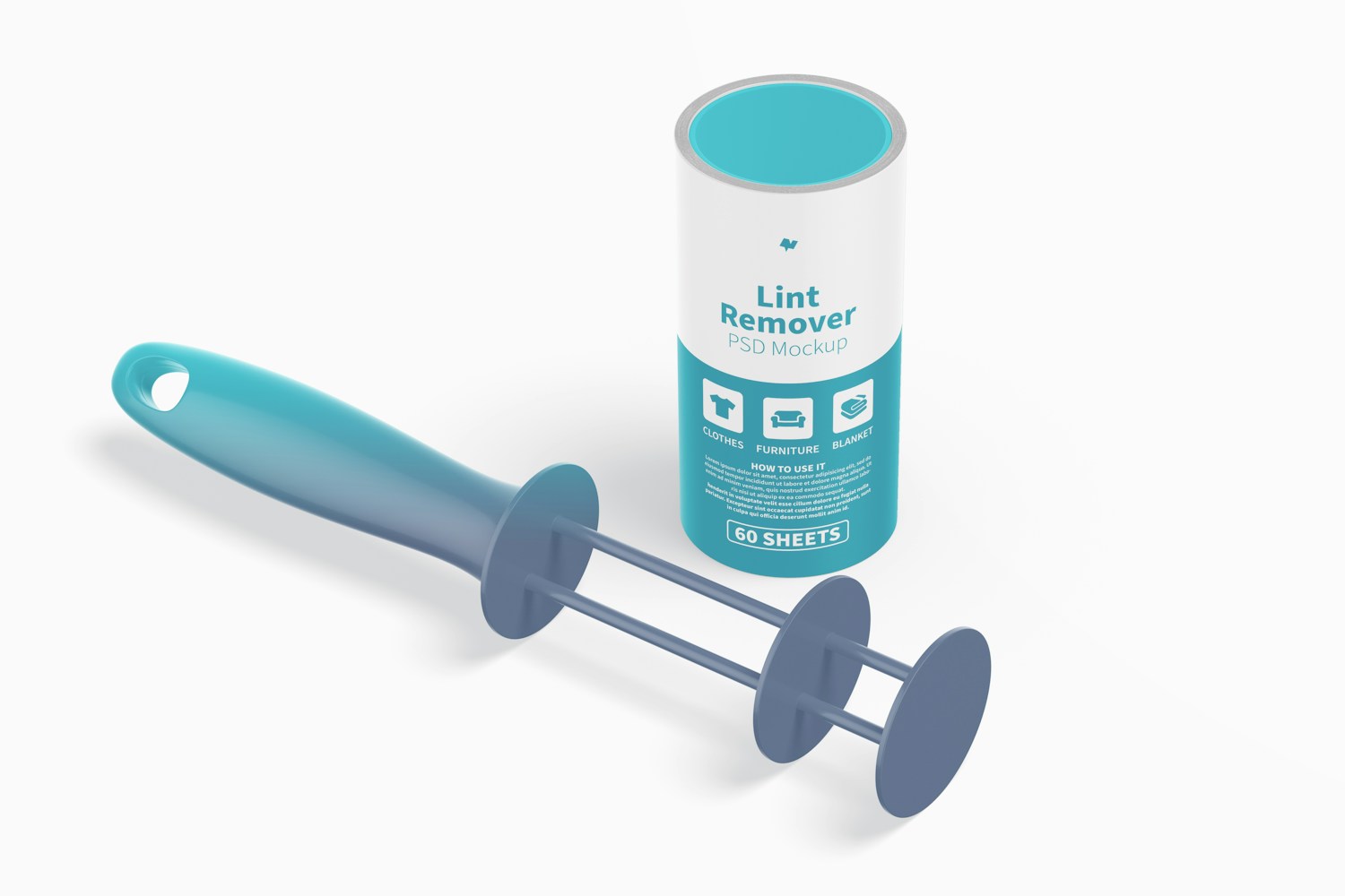 Lint Remover Mockup, Top View Lint Remover Mockup, Top View