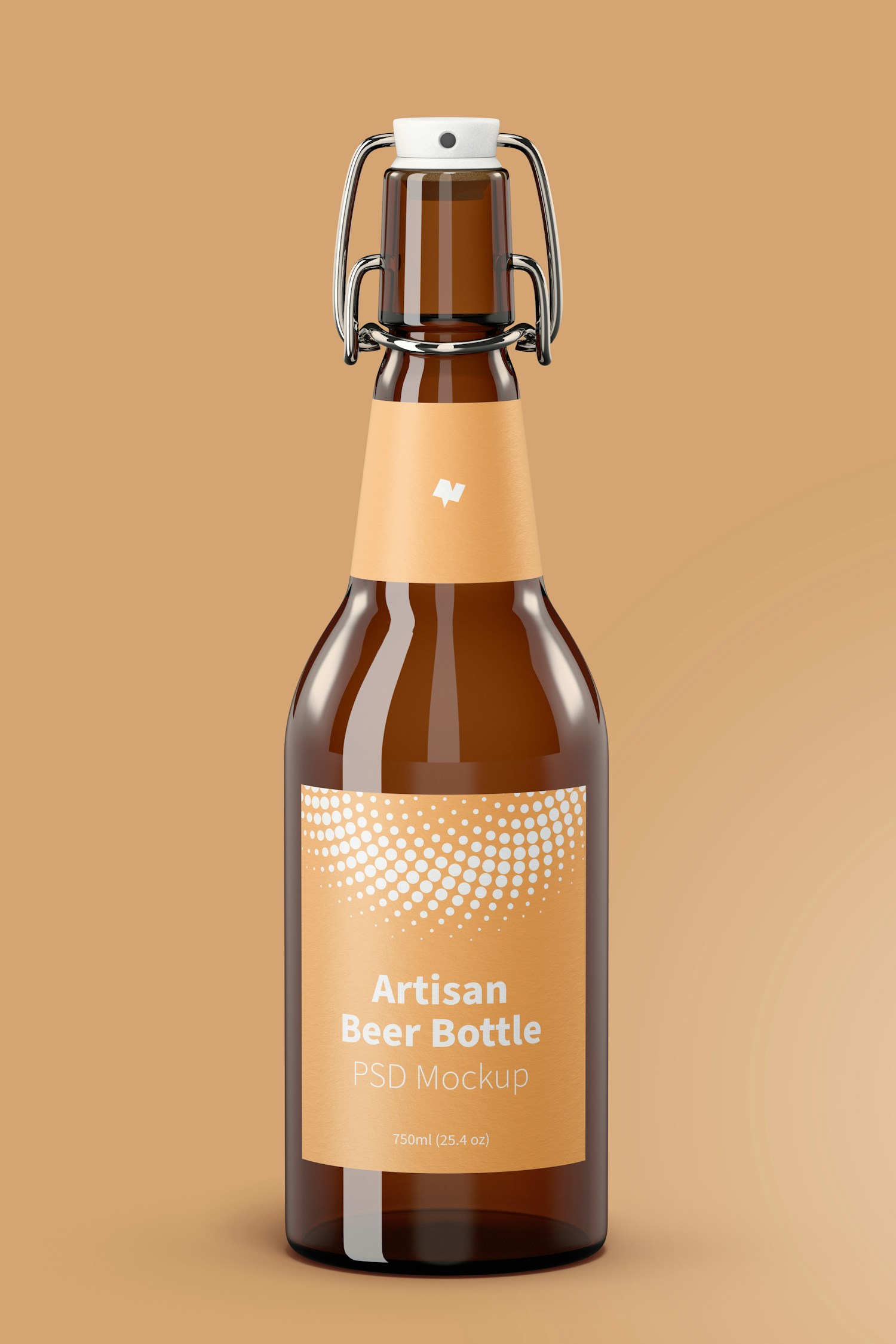 Maqueta de Botella de Cerveza Artesanal