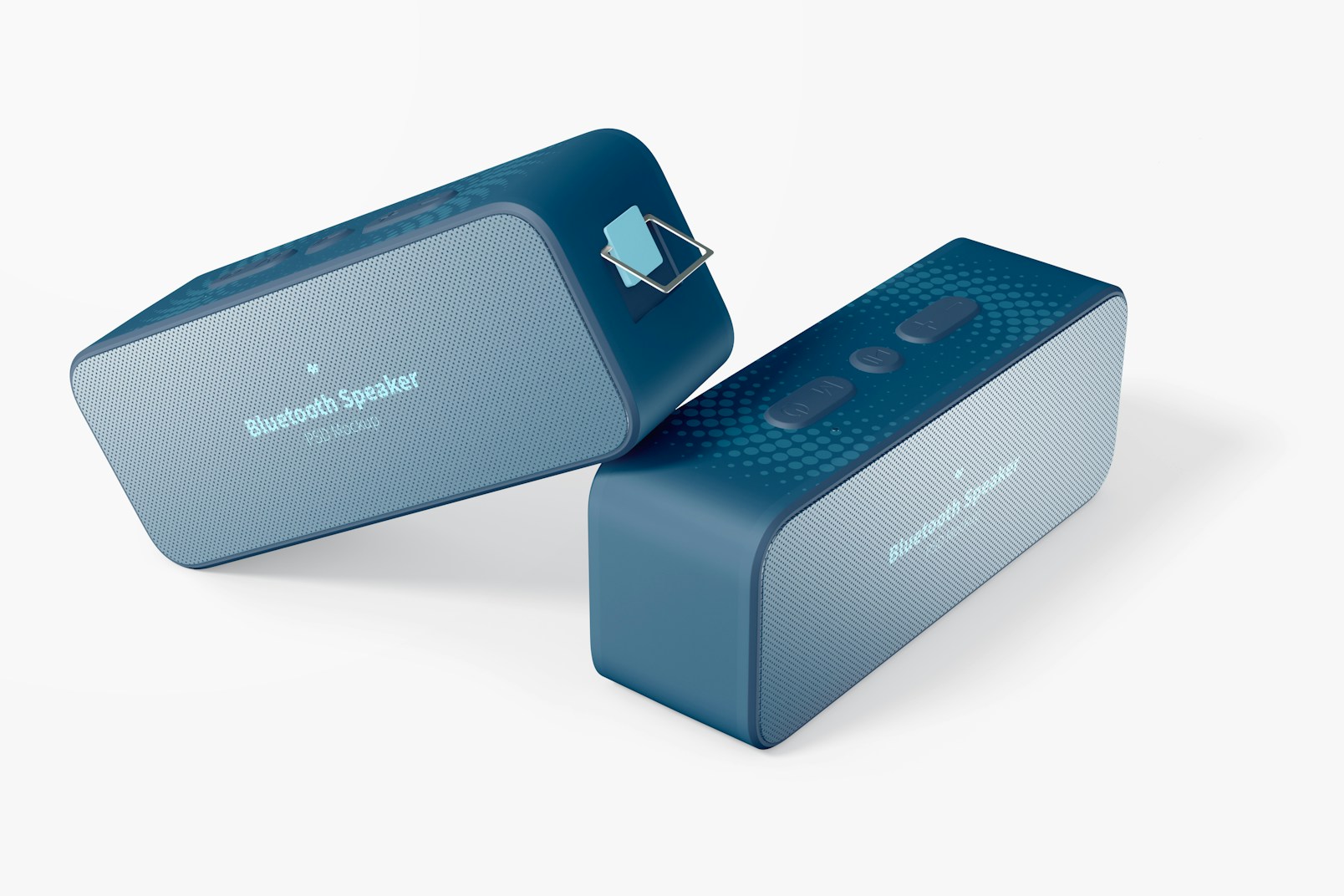 Bluetooth Speakers Mockup, Floating