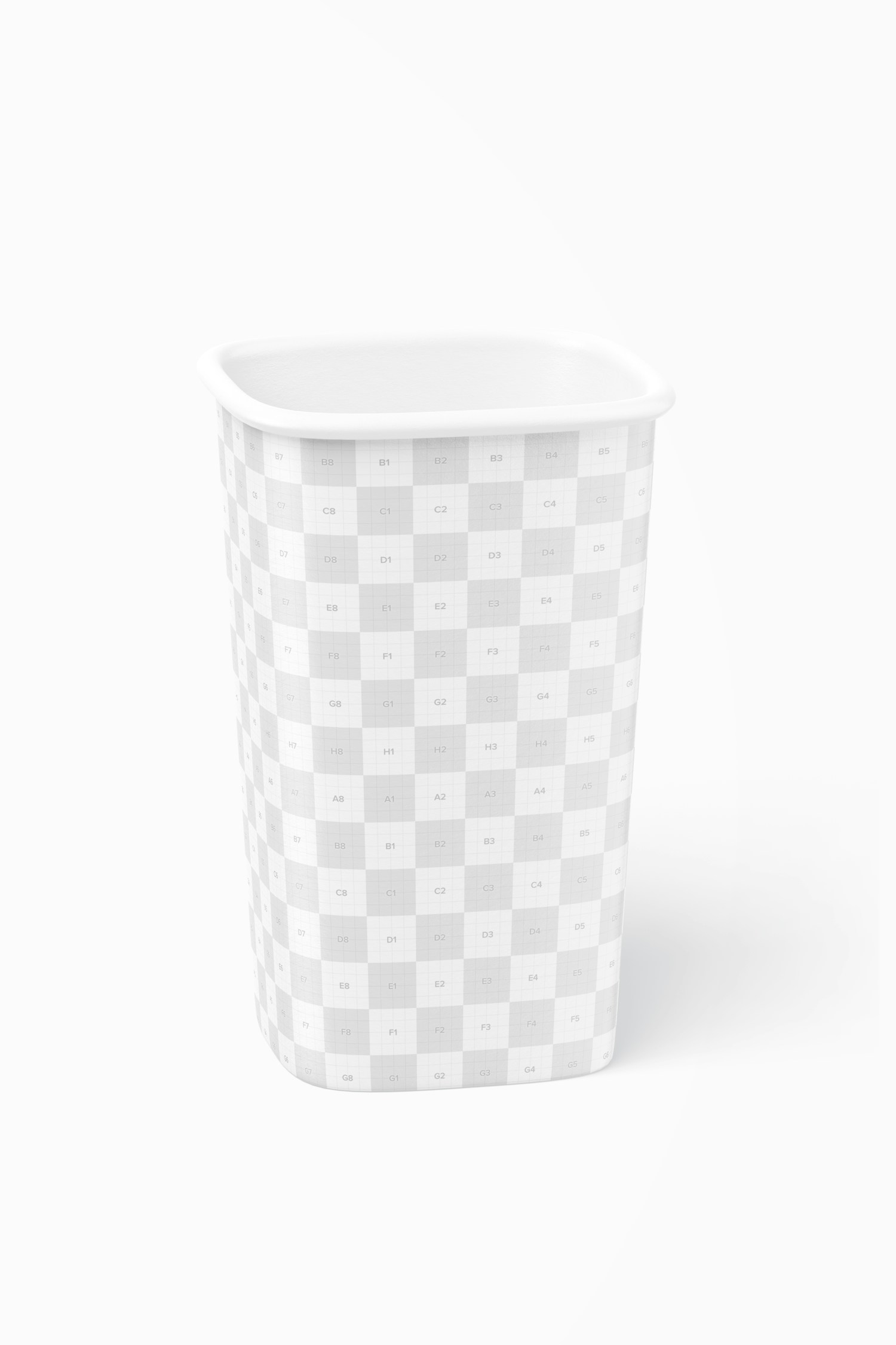 Square Paper Cup Mockup