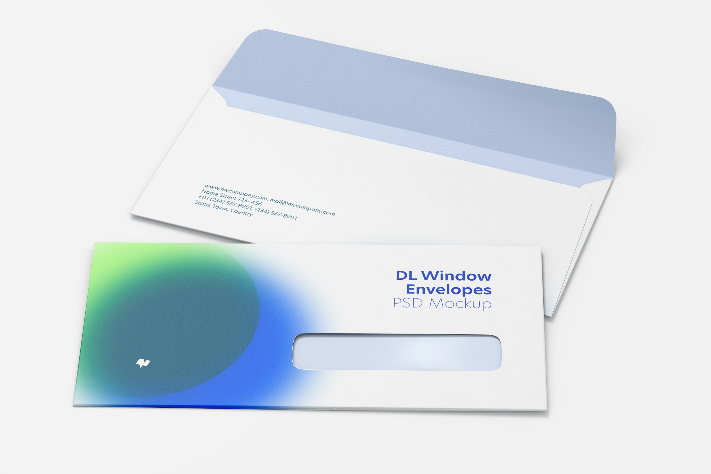DL Window Envelopes PSD Mockup, Perspective – Original Mockups DL Window Envelopes PSD Mockup, Perspective – Original Mockups