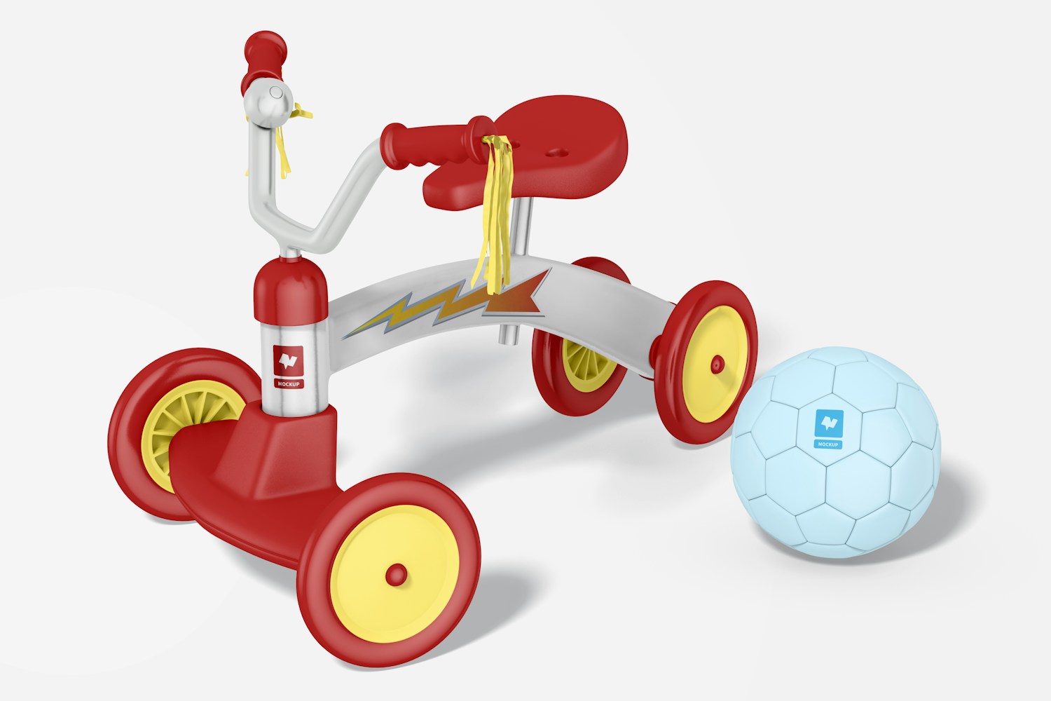 Maqueta de Triciclo Retro, con Pelota Maqueta de Triciclo Retro, con Pelota