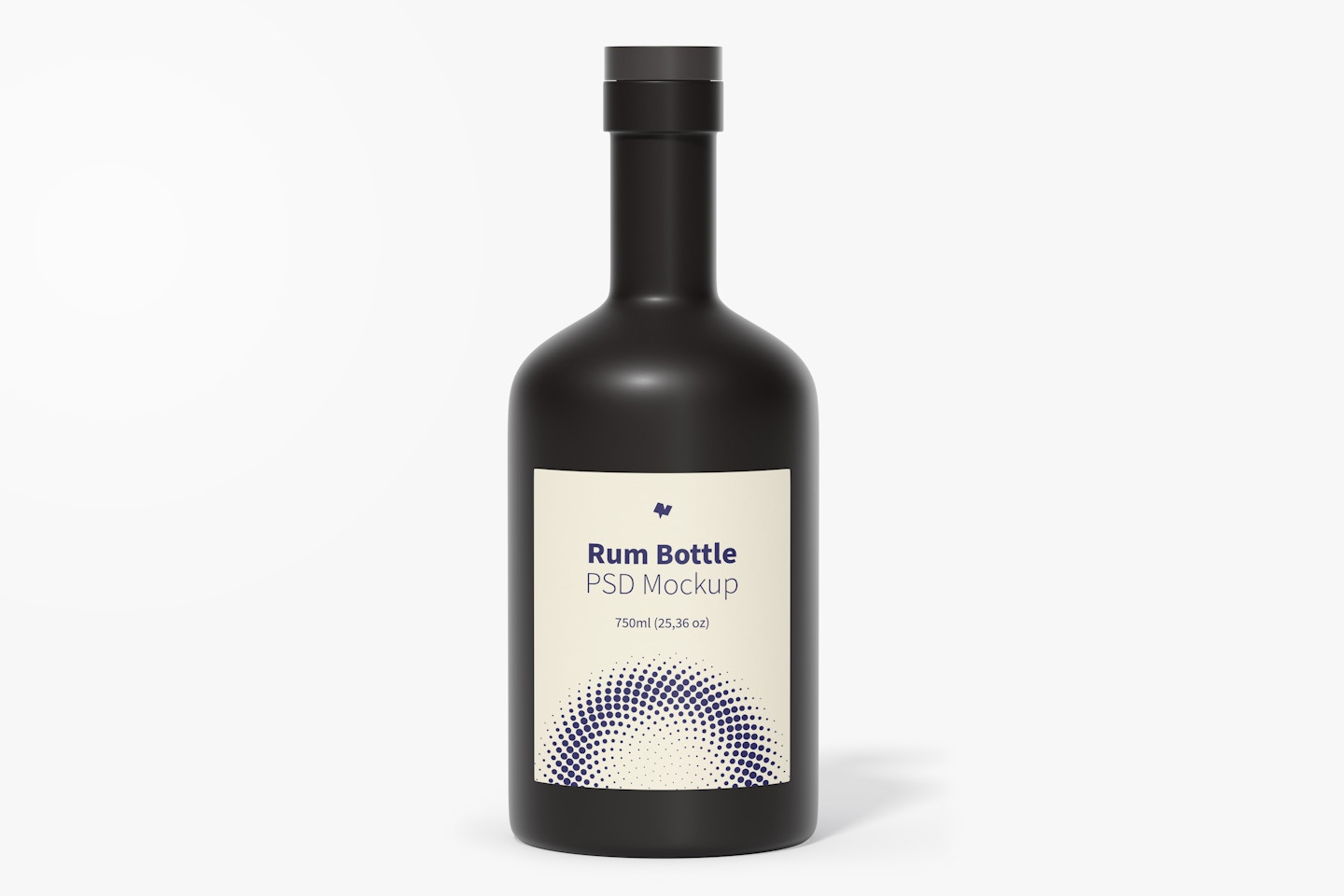 Maqueta de Botella de Ron