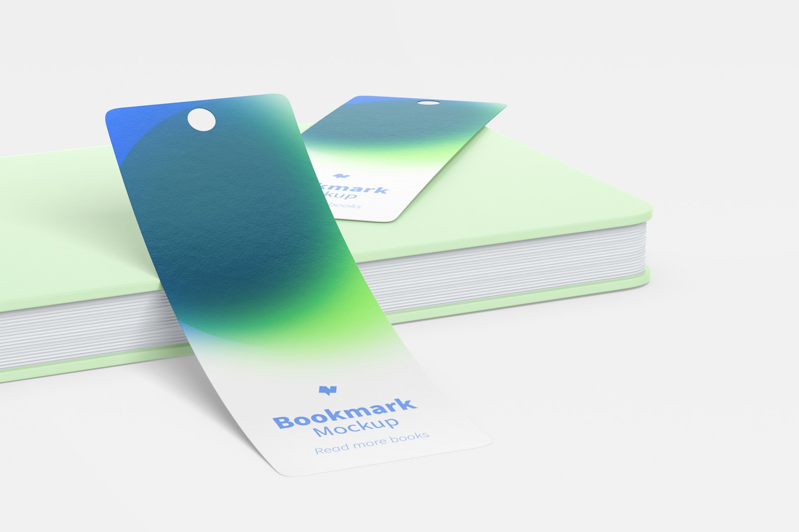 Bookmarks with Book Mockup