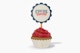 Round Cupcake Topper Mockup, Front View
