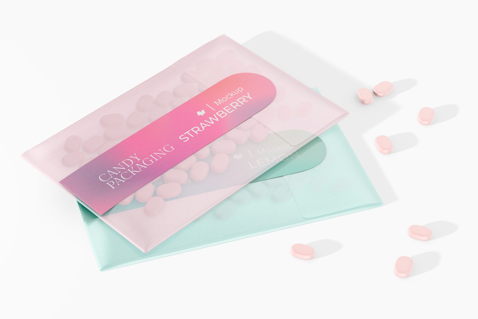 Paper Envelopes for Candy Mockup