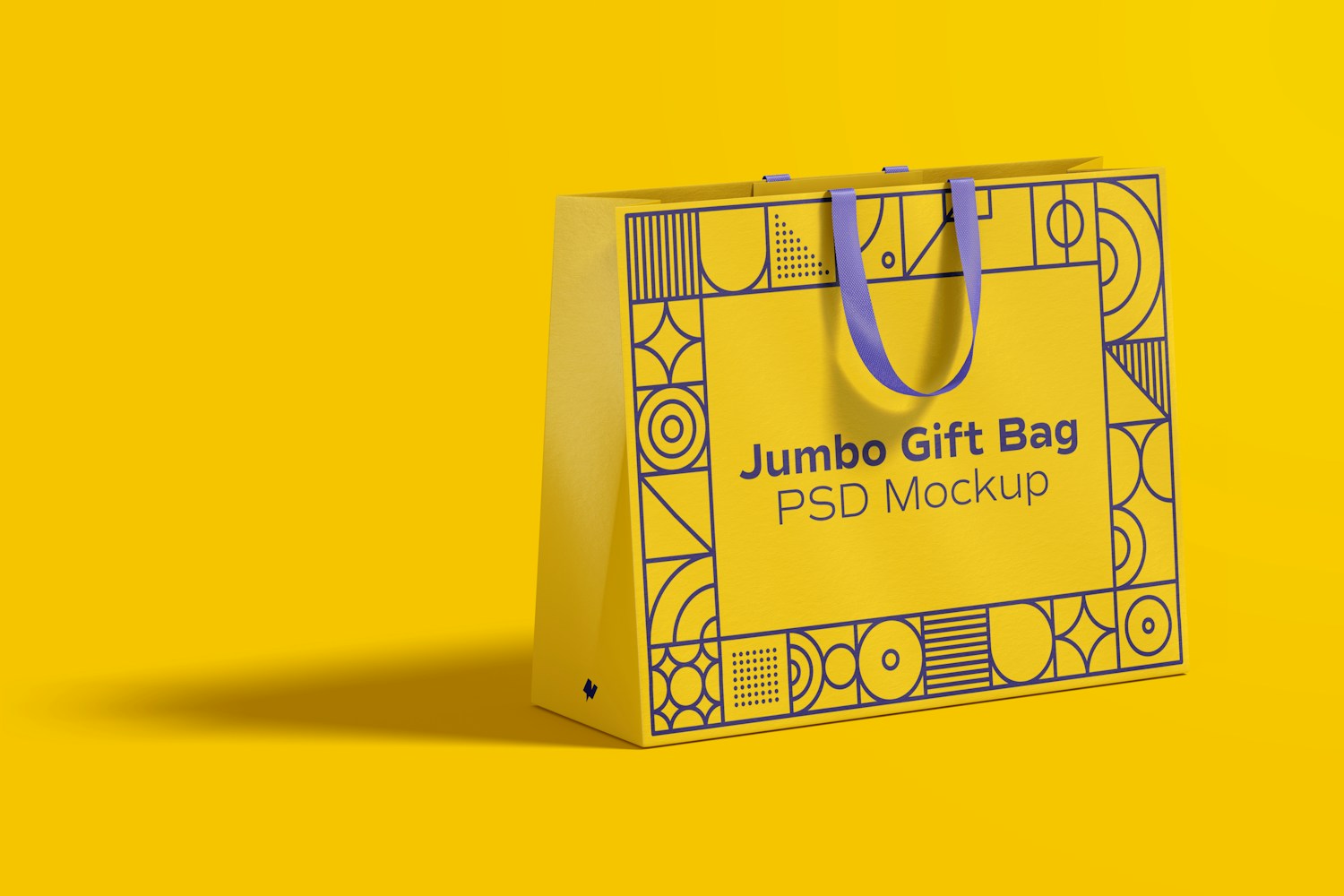 Maqueta de Bolsa de Papel Jumbo para Regalo Maqueta de Bolsa de Papel Jumbo para Regalo