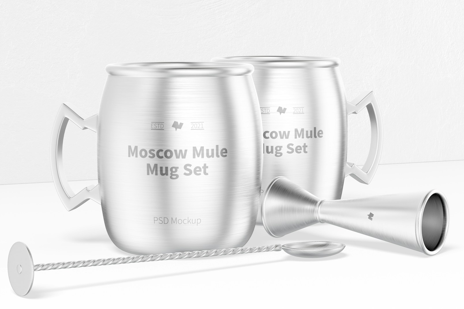 Moscow Mule Mug Set Mockup