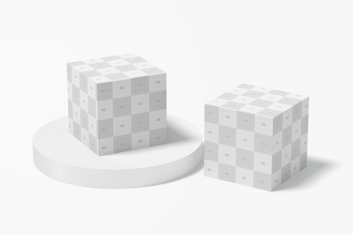 Maqueta de Cubos de Exhibición Promocional, Perspectiva